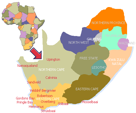 Zuid-Afrika in Afrika